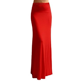 Jupe rouge longue 